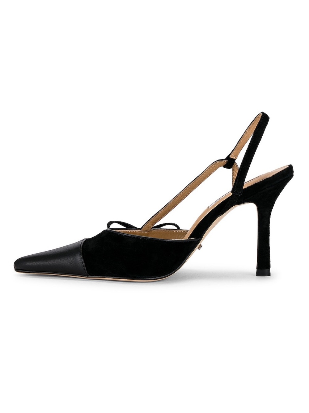 Tony Bianco Harmony Bow Detail Pointed Cap Toe Slingback in Black Revolve 8 - Picture 5 of 15